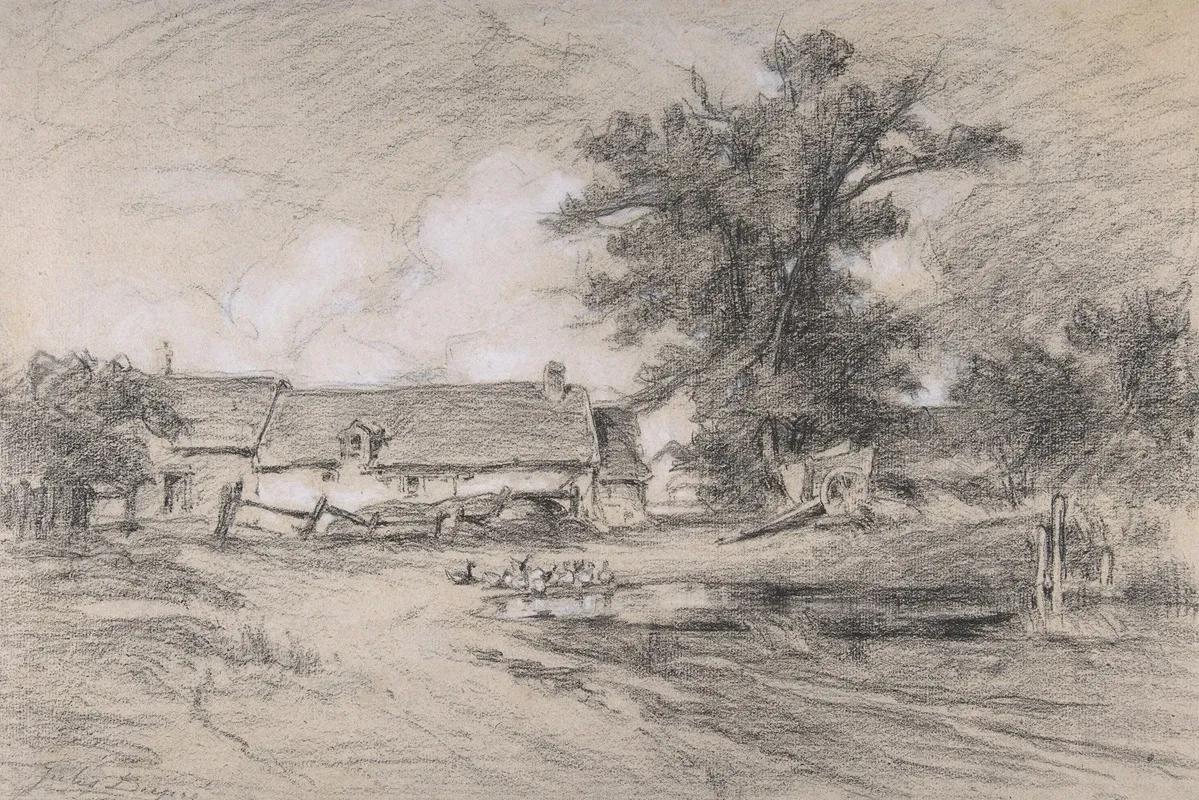 Farmyard With Ducks