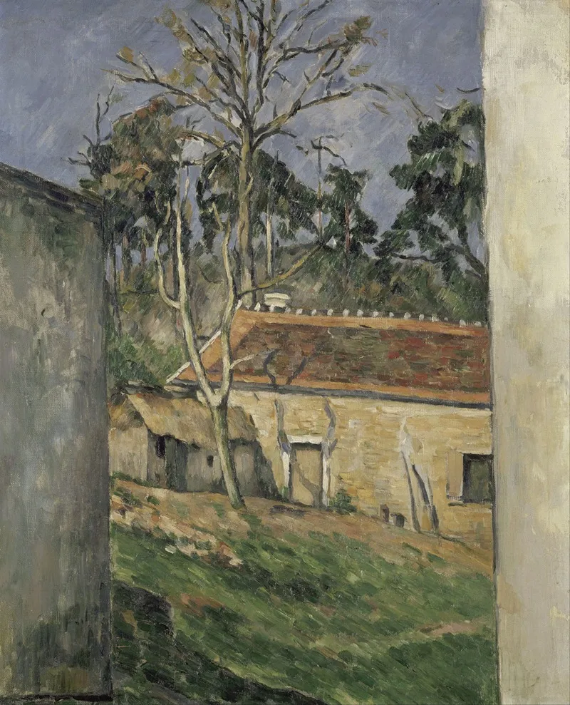 Farmyard by Paul Cézanne - Canvas Print