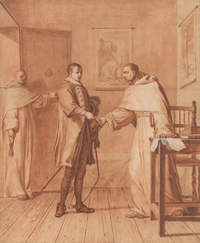 Fatally Wounded King Henry Iii Informs The Blessed Abbot Of His Condition And Recommends Himself To His Prayers