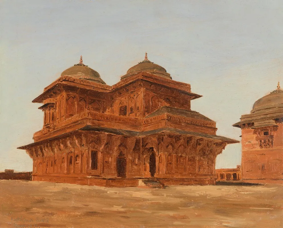 Fatehpur Sikri Birbals Palace India by Lockwood de Forest - Canvas Print