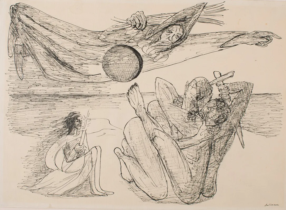 Father Christmas by Max Beckmann - Canvas Print