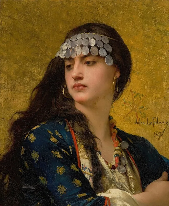 Fatima by Jules Joseph Lefebvre - Canvas Print