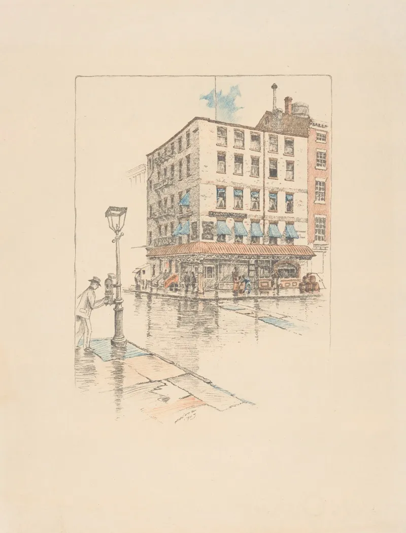 Faunces Tavern by Charles Frederick William Mielatz - Canvas Print