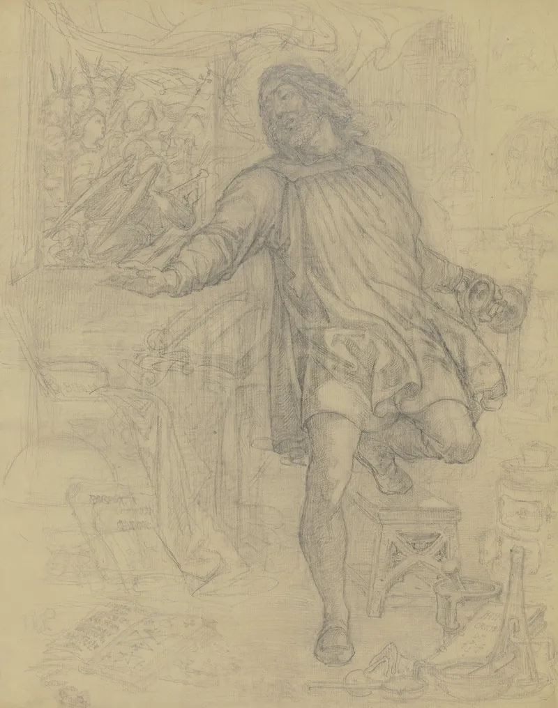 Faust In Seiner Studierstube Hort Den Engelchor