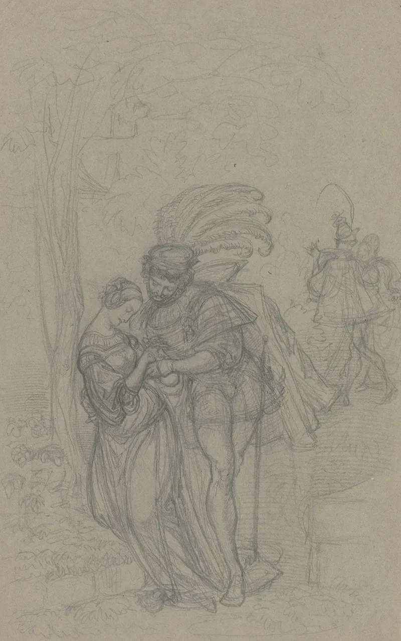 Faust Und Gretchen Im Hintergrund Marthe Und Mephisto 4