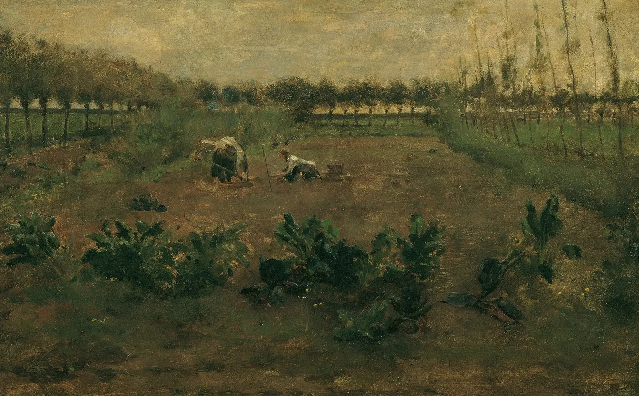 Feldarbeit by Eugen Jettel - Canvas Print