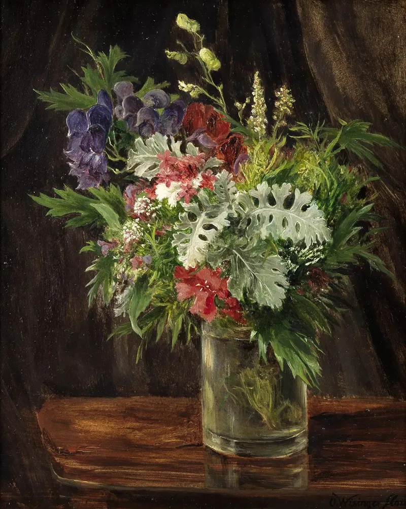 Feldblumen In Einem Glas