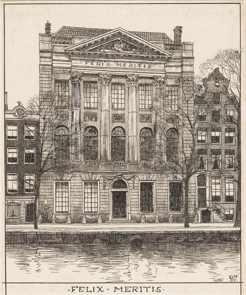 Felix Meritis Te Amsterdam by Willem Wenckebach - Canvas Print