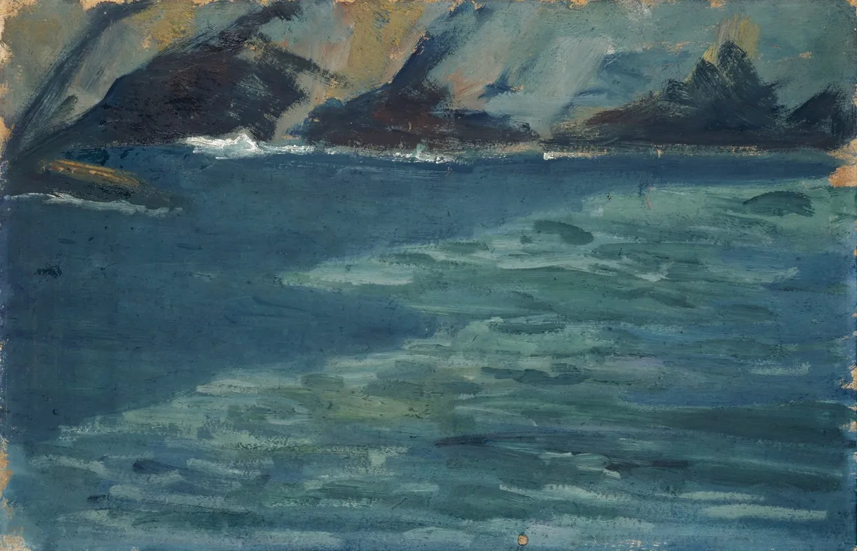 Felsenkuste Und Ruhiges Meer