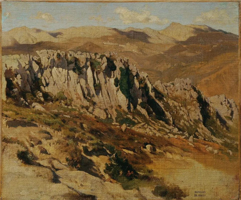 Felsenlandschaft Bei Olevano