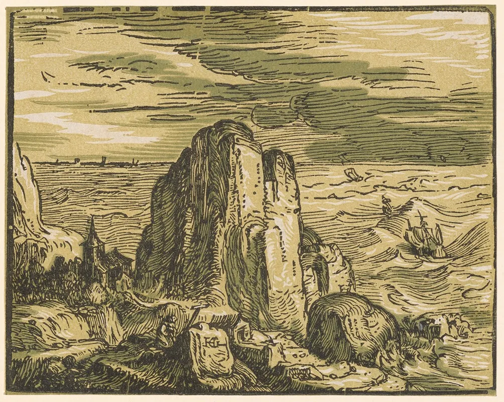 Felsklippe An Der Meereskuste