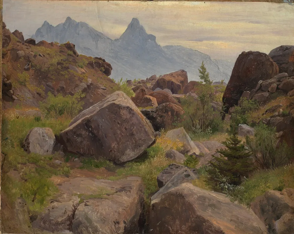Felsstudie Bei Goldau