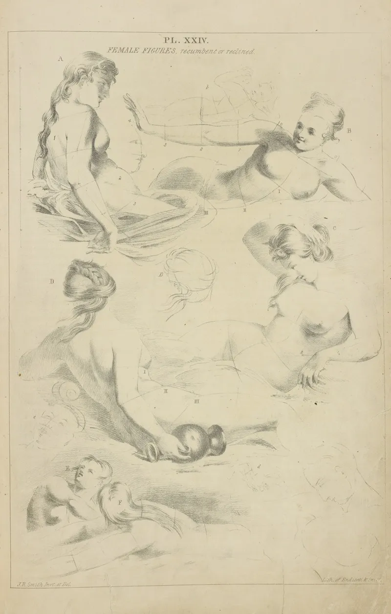 Female Figure Recumbent Or Reclined