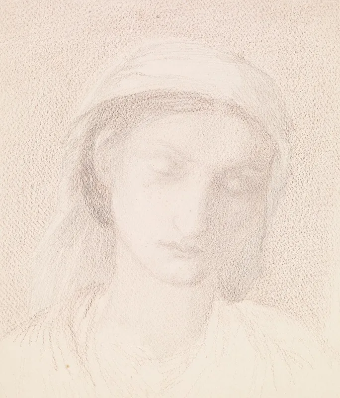 Female Head Study Of A Woman