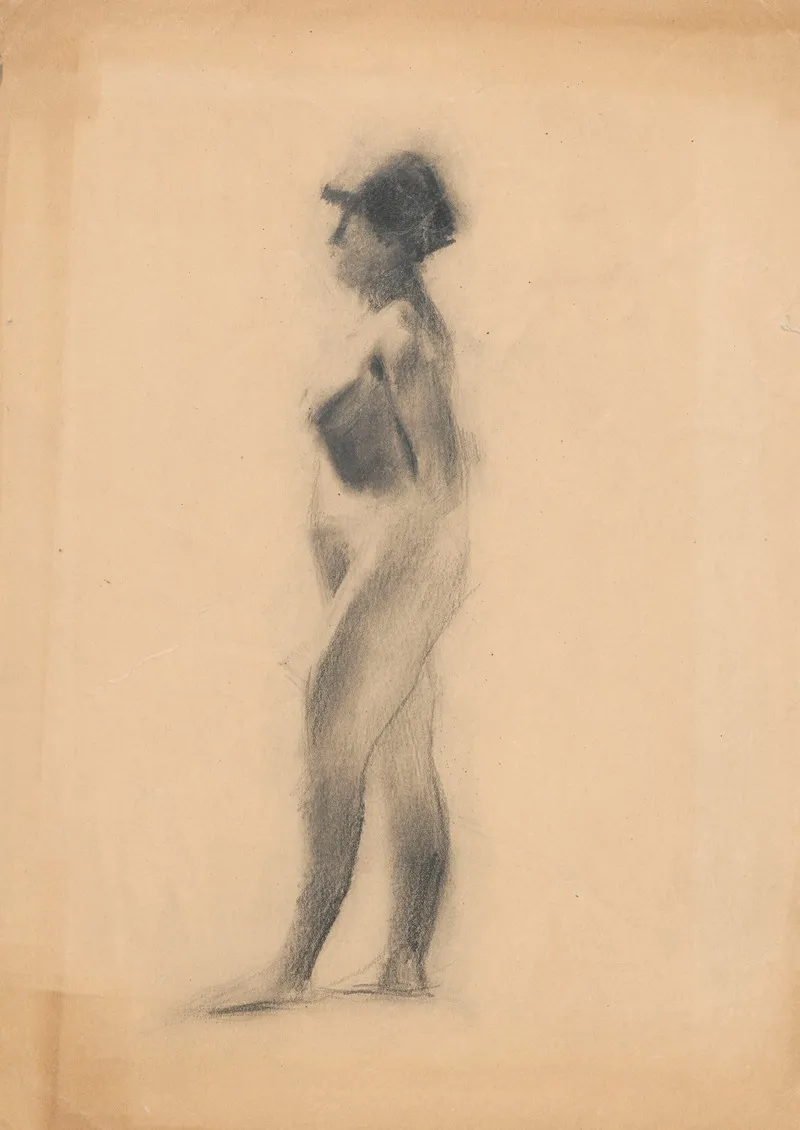 Female Nude 108 by Konrad Krzyżanowski - Canvas Print