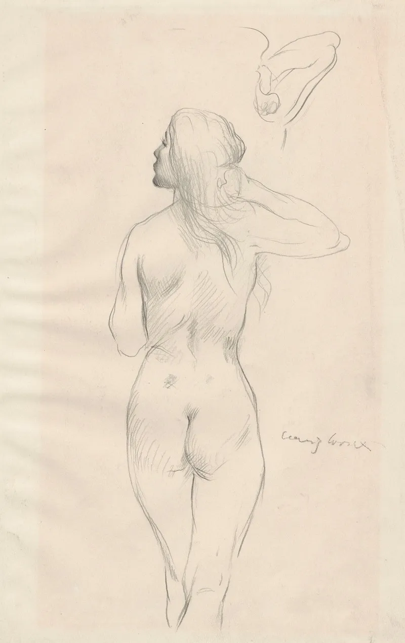 Female Nude 113 by Lovis Corinth - Canvas Print