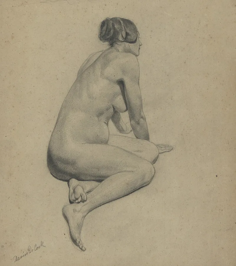 Female Nude 117 by Xavier de Cock - Canvas Print
