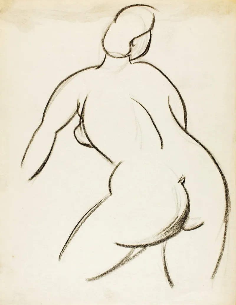 Female Nude Back View