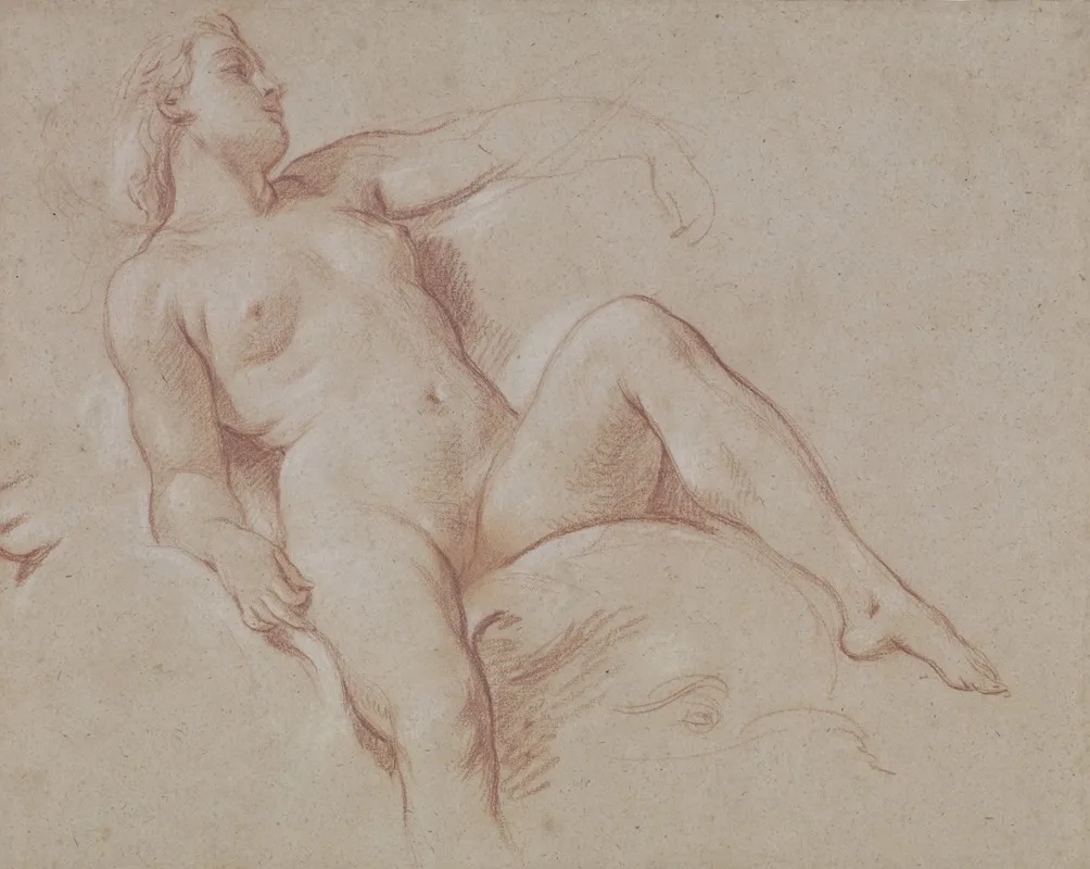 Female Nude On A Dolphin