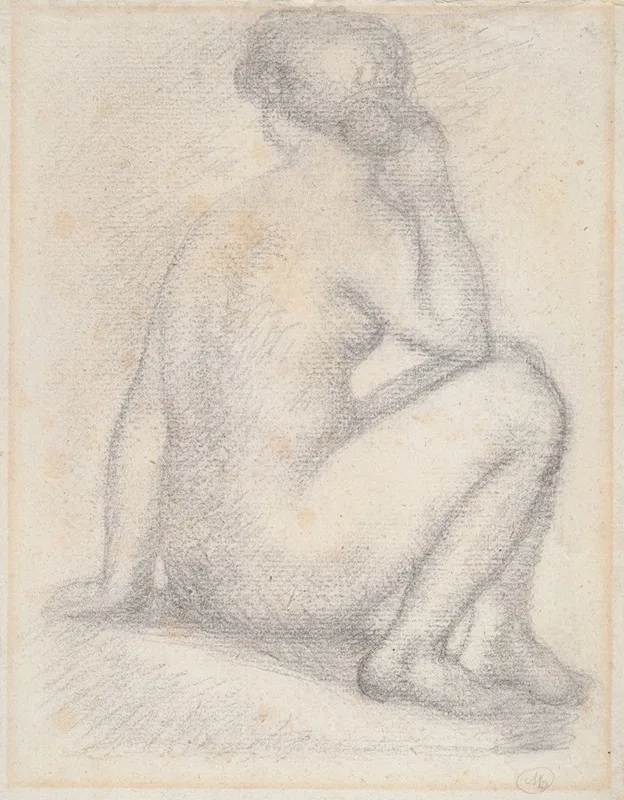 Female Nude Seated 3 by Aristide Maillol - Canvas Print