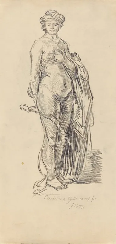 Female Nude With A Turban
