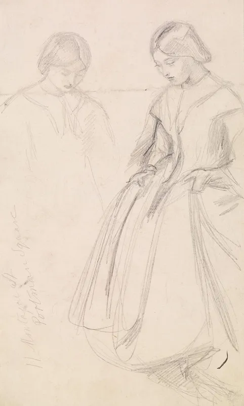 Female Sketches Of A Girl Holding Her Skirt