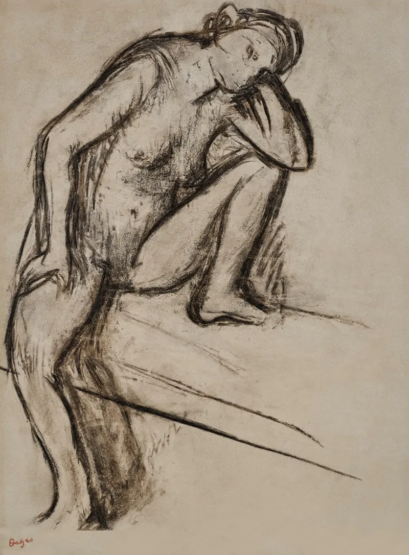 Femme Assise Etude De Nu