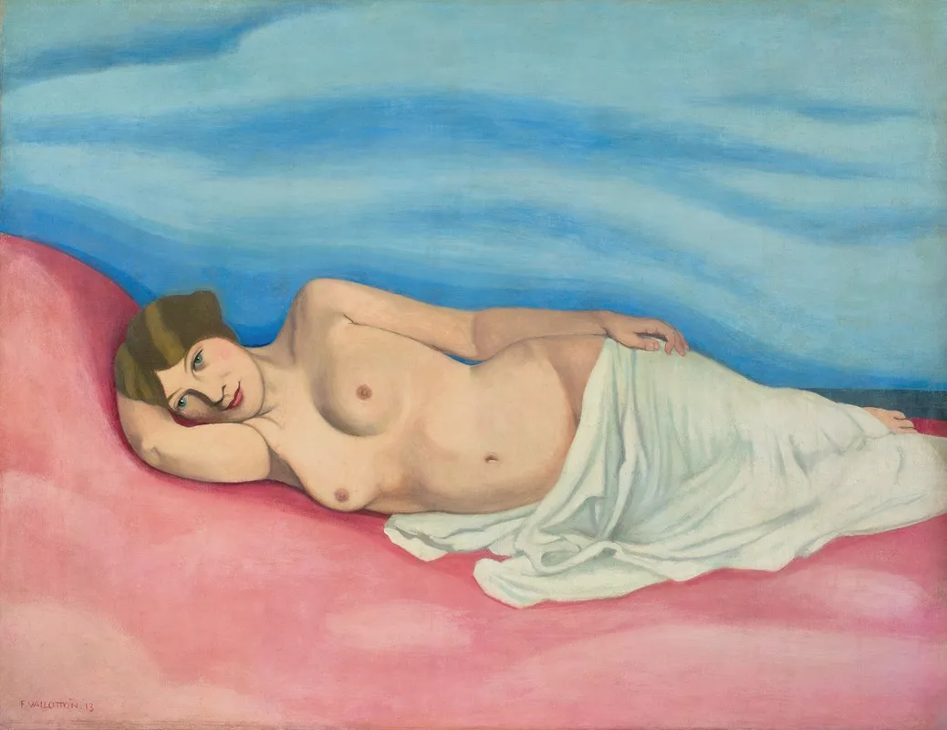 Femme Couchee 3 by Félix Vallotton - Canvas Print