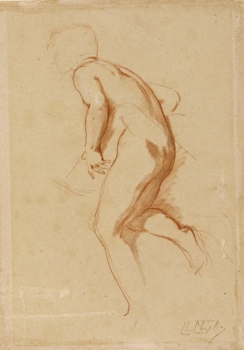 Femme De Dos 3 by Charles Chaplin - Canvas Print