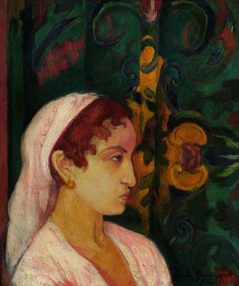 Femme De Profil 3 by Emile Bernard - Canvas Print