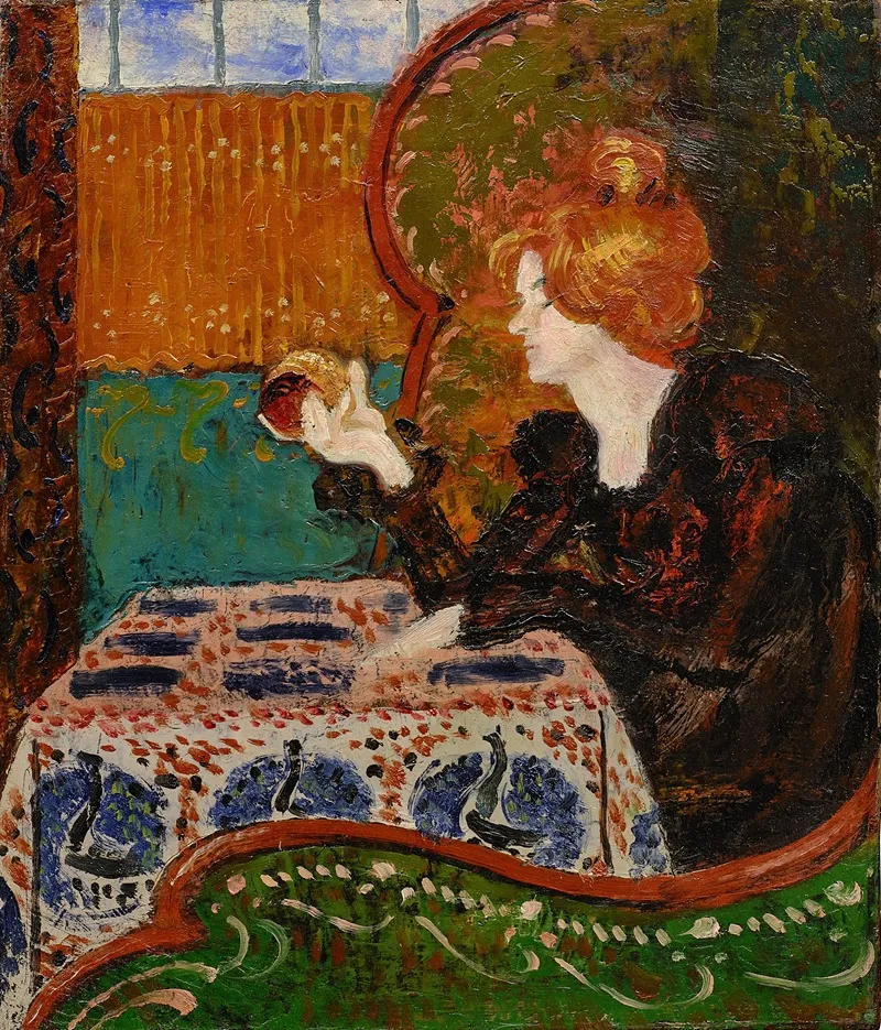 Femme De Profil 4 by Georges Lemmen - Canvas Print