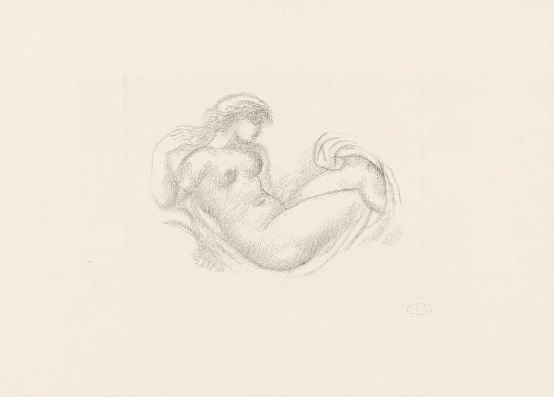 Femme En Berceau Bras Droit Leve