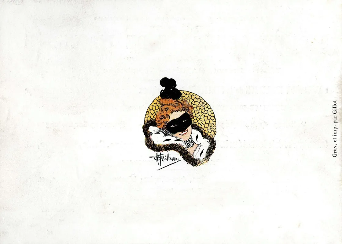 Femme Masquee by Albert Guillaume - Canvas Print