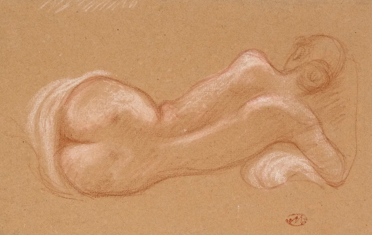 Femme Nue Allongee 2 by Aristide Maillol - Canvas Print