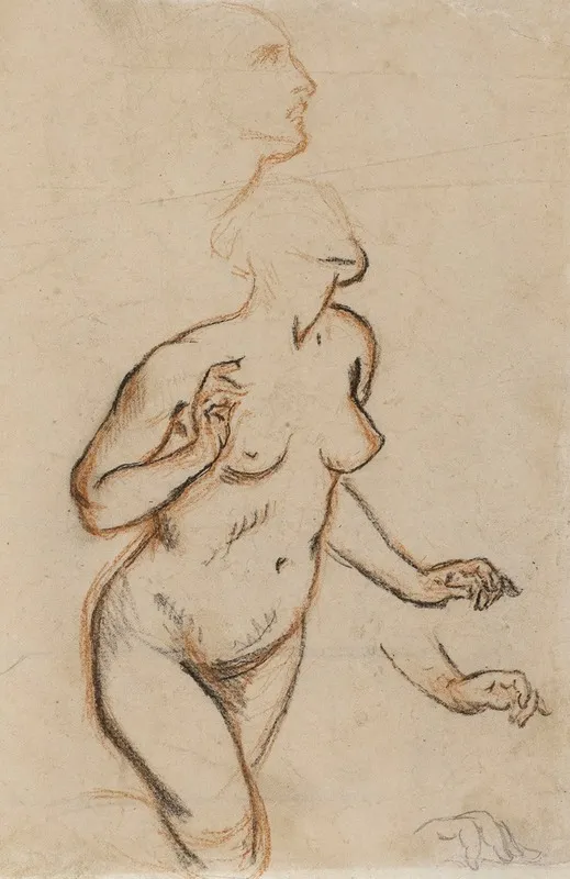 Femme Nue by Narcisse-Virgile Diaz de La Peña - Canvas Print