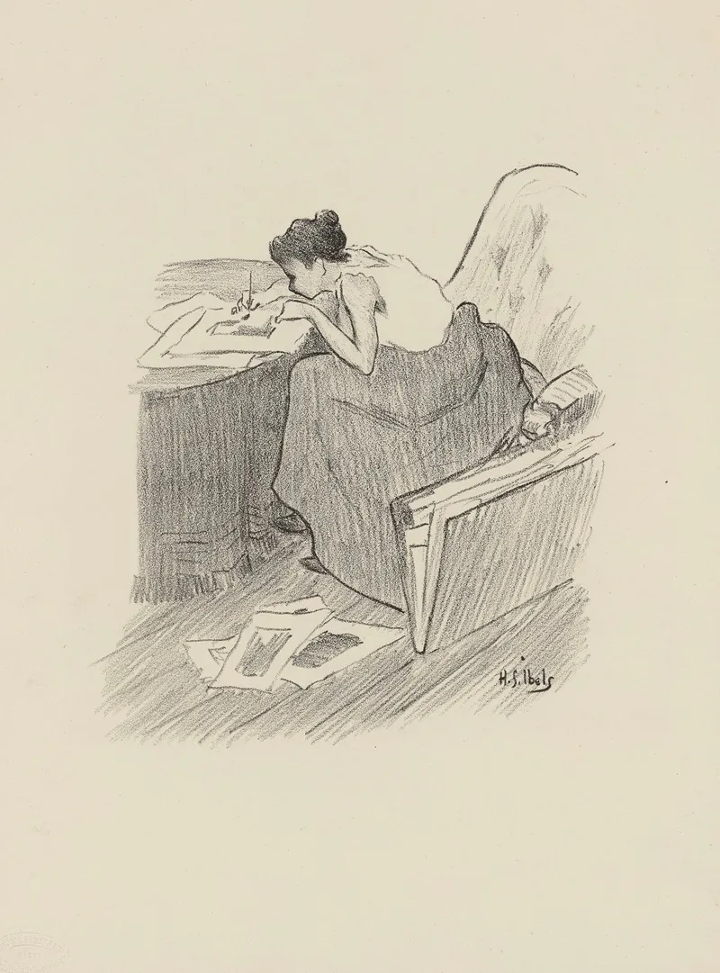 Femme Peignant