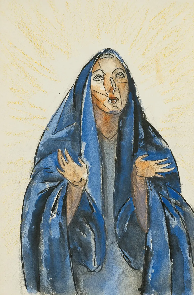 Femme Priant by Julio González - Canvas Print