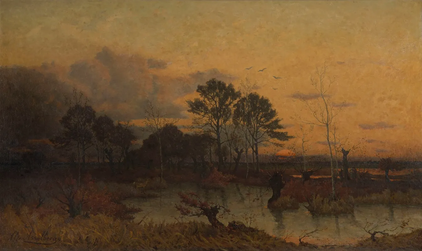 Fen In The Kempen by Alphonse Asselbergs - Canvas Print