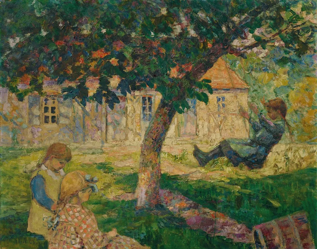 Ferme En Normandie 2 by Victor Charreton - Canvas Print