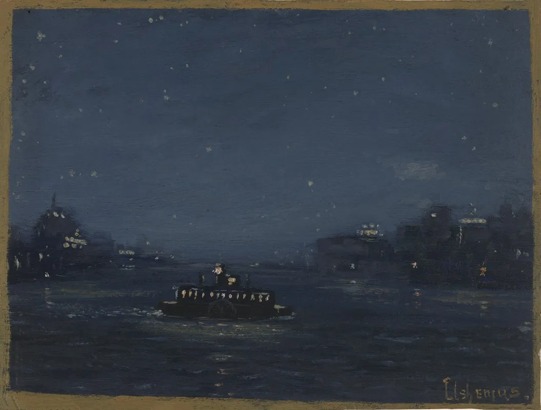 Ferryboat At Night