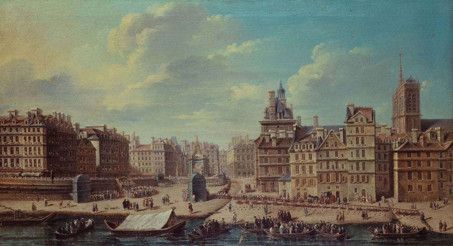 Fete Donnee Place De Greve A Loccasion De La Naissance De La Princesse Marie Therese Fille Du Dauphin En Juillet 1746