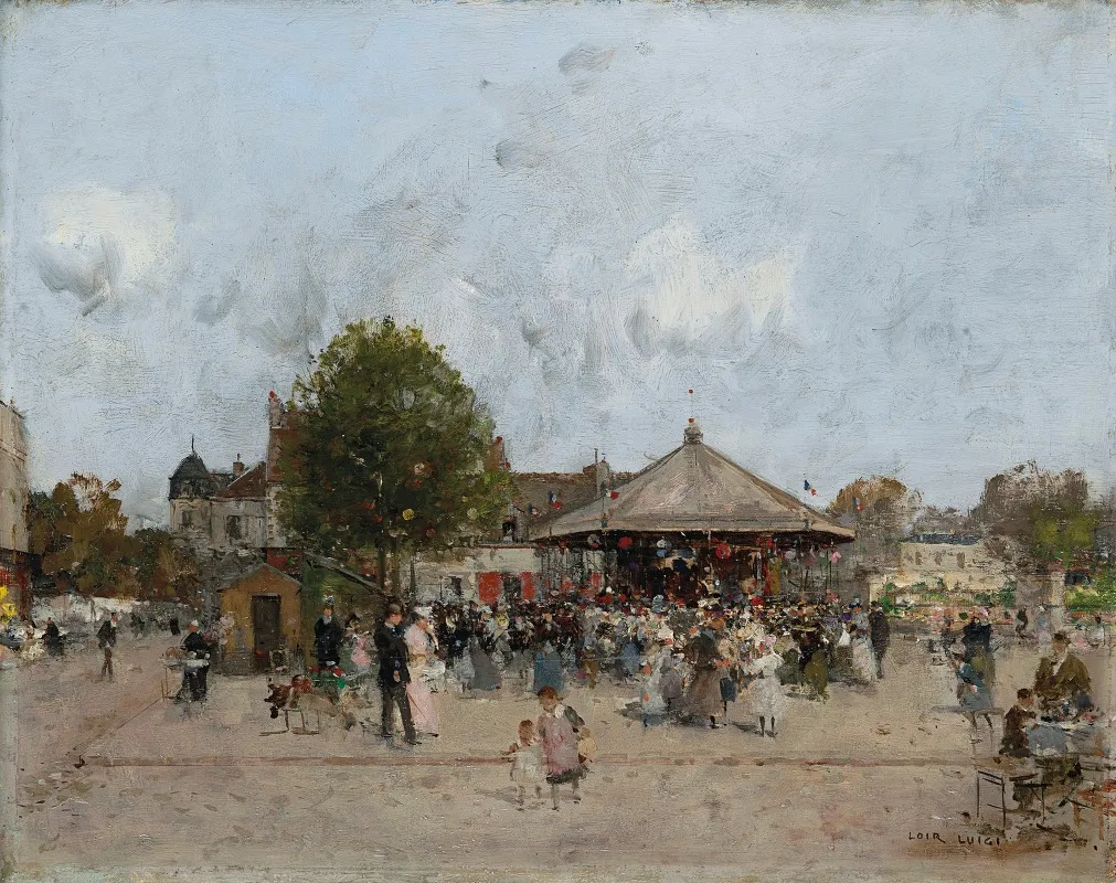 Fete Foraine 3 by Luigi Loir - Canvas Print