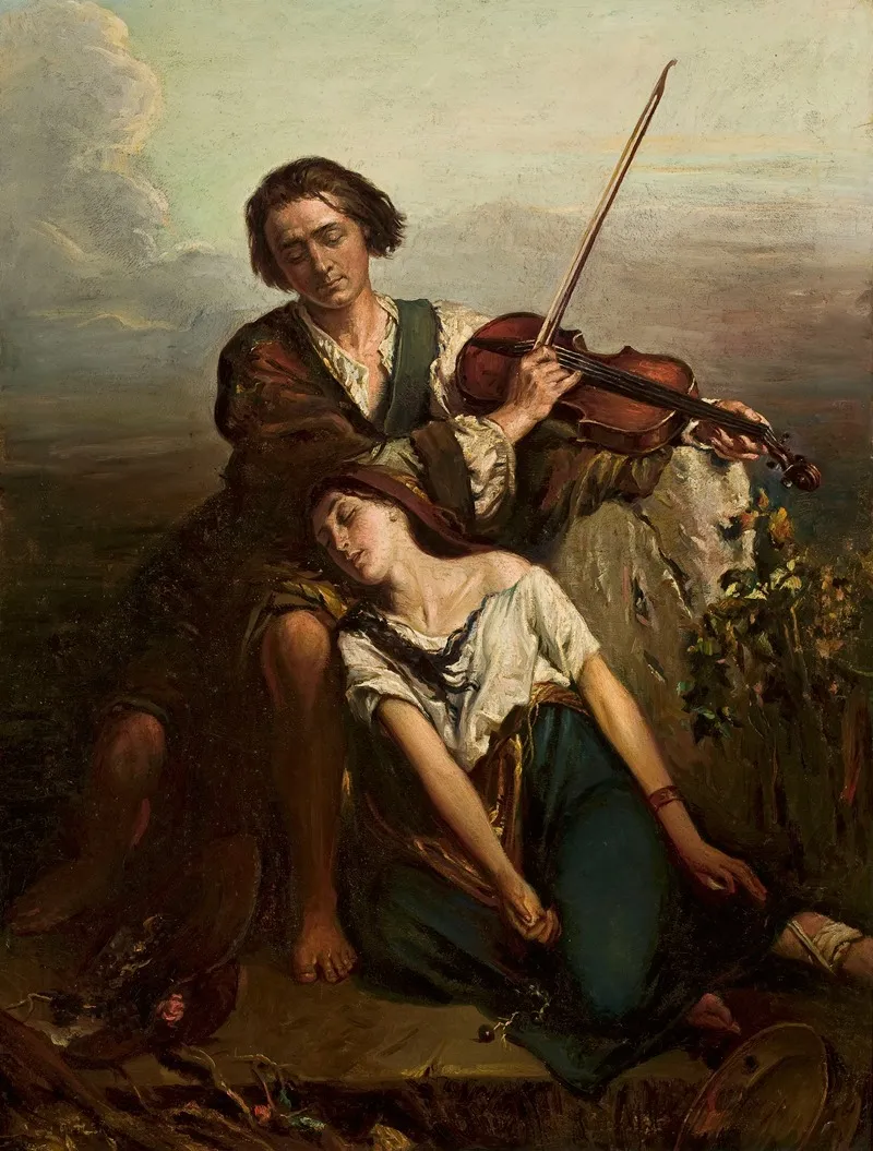 Fiddler And A Gypsy Woman Consolation