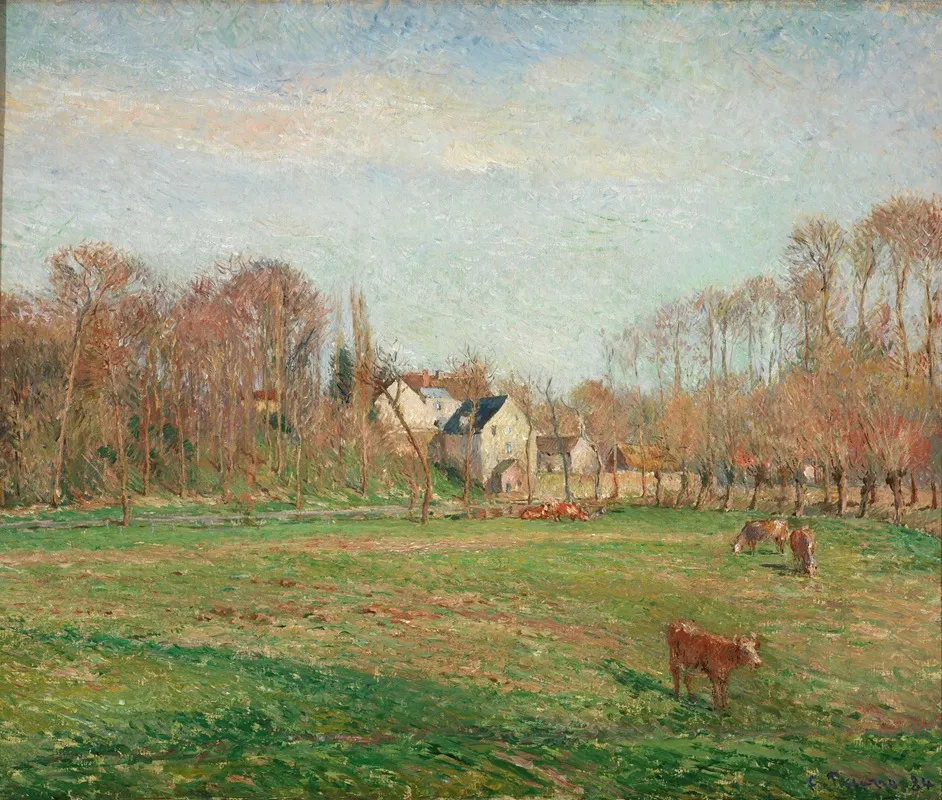 Field And Mill At Osny