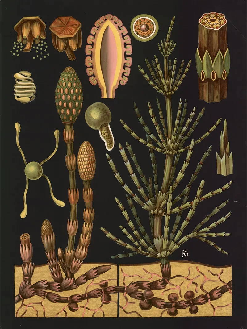 Field Horsetail Equisetum Arvense