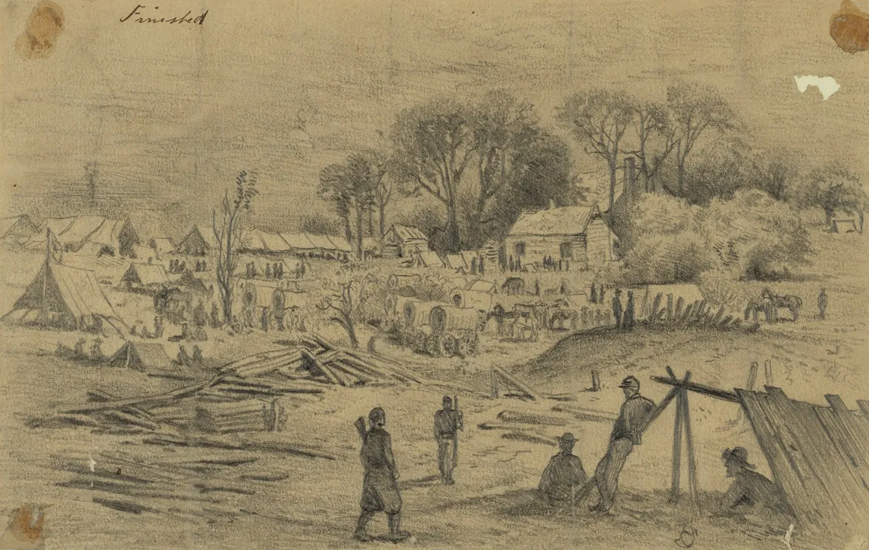 Field Hospital Of The 5th Corps Genl Warren At Spotsylvania Court House Va