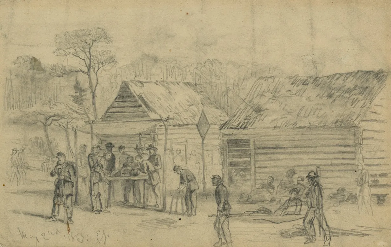 Field Hospital Second Corps On The Battlefield Of Chancellorsville