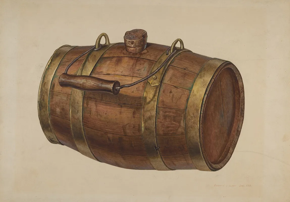 Field Keg by Edward L. Loper - Canvas Print