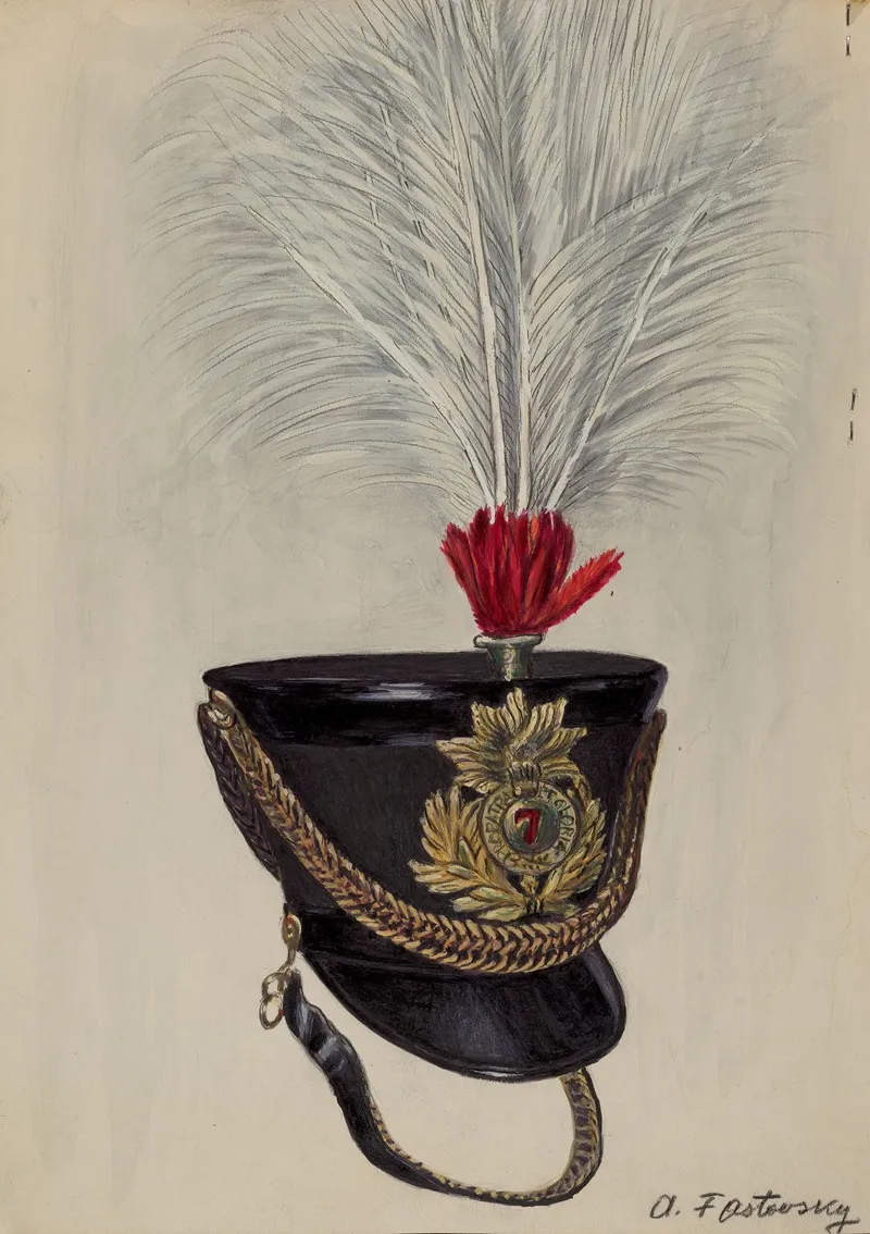 Field Officers Hat by Aaron Fastovsky - Canvas Print
