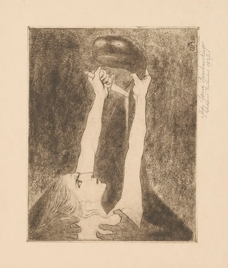 Fight With A Dragon 2 by Jan Rembowski - Canvas Print